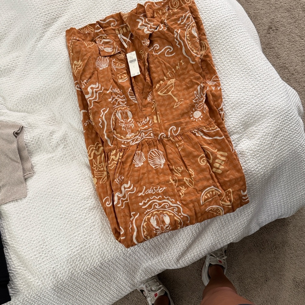 Anthropologie Brown Long Sleeve Dress - Picture 9 of 10